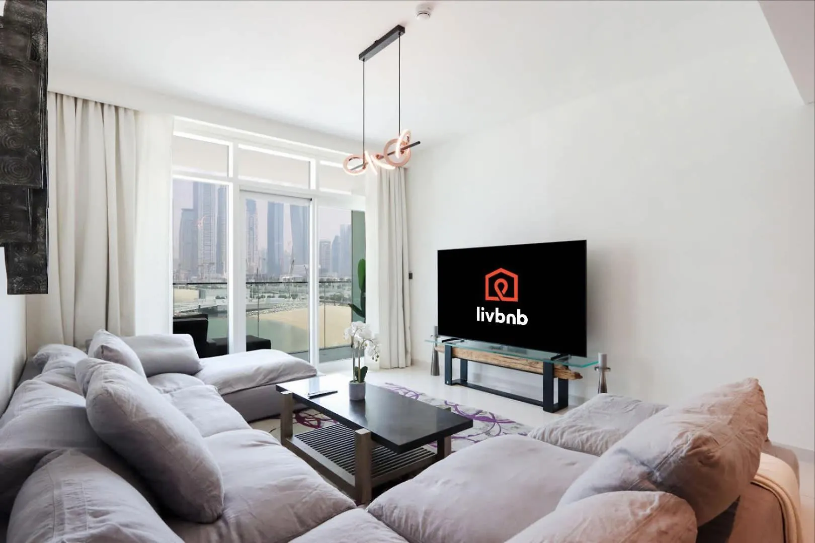Livbnb - Chic 1Br, Beachfront & Marina Views Dubai
